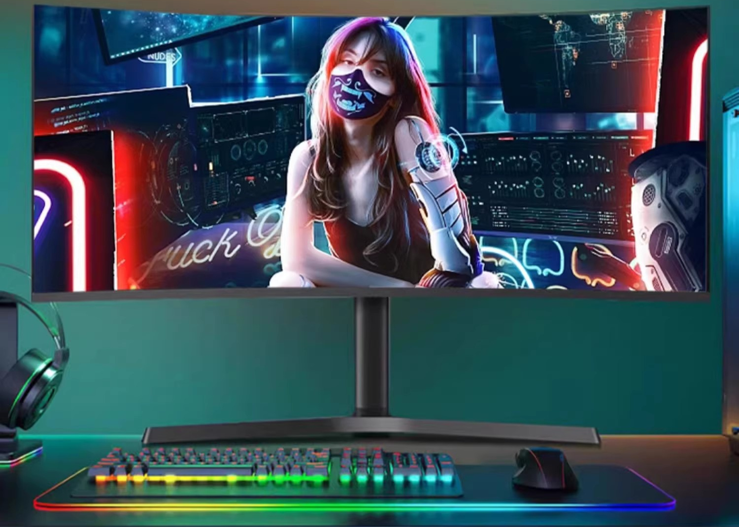 Pc Gaming Ultrawide Monitor - 34 Inch 4K 180Hz Curved Gaming