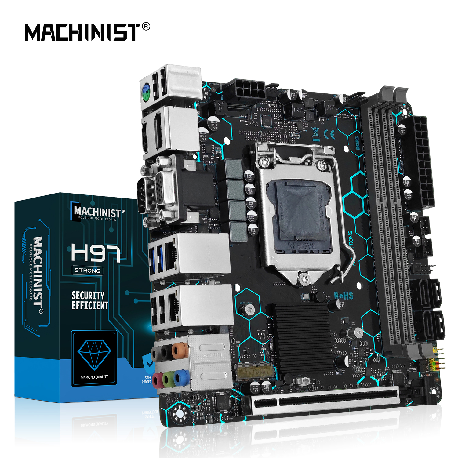 MACHINIST H97 STRONG Motherboa - Pc Gaming I3 ulasan dan harga