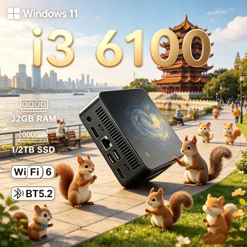 Festinant 2026 Narrow MINI PC  - Pc Gaming I3 ulasan dan harga