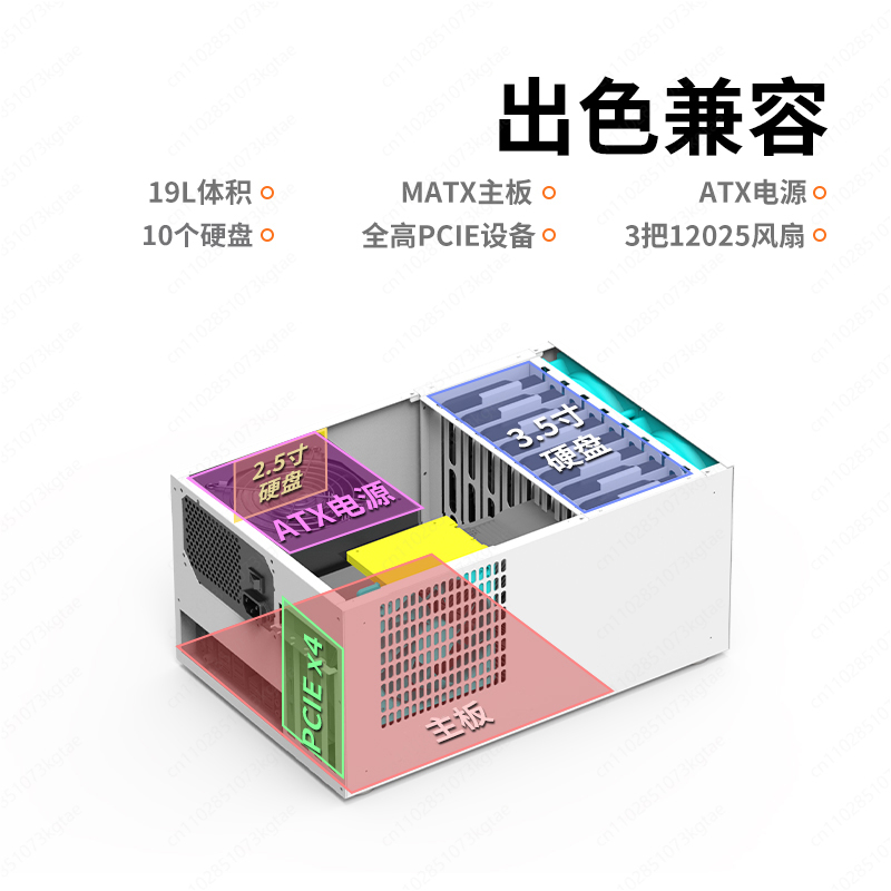 B8 8-position NAS chassis ATX  - Atx Power Supply ulasan dan harga