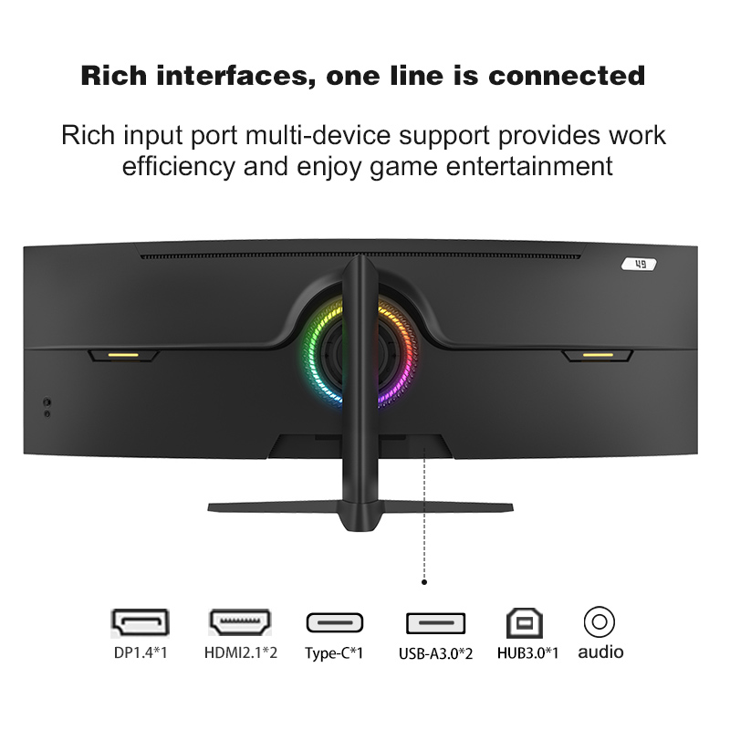 Ultra Wide 49-Inch Curved PC G - Pc Gaming Ultrawide Monitor ulasan dan harga