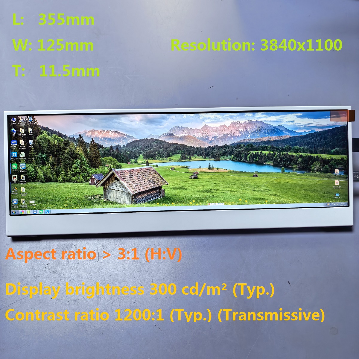 14 inch 4K Ultra Wide Bar Disp - Pc Gaming Ultrawide Monitor ulasan dan harga