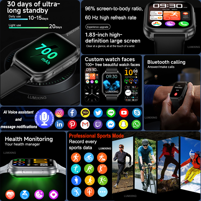 New Smart watches Men Women Sp - High Refresh Monitor ulasan dan harga