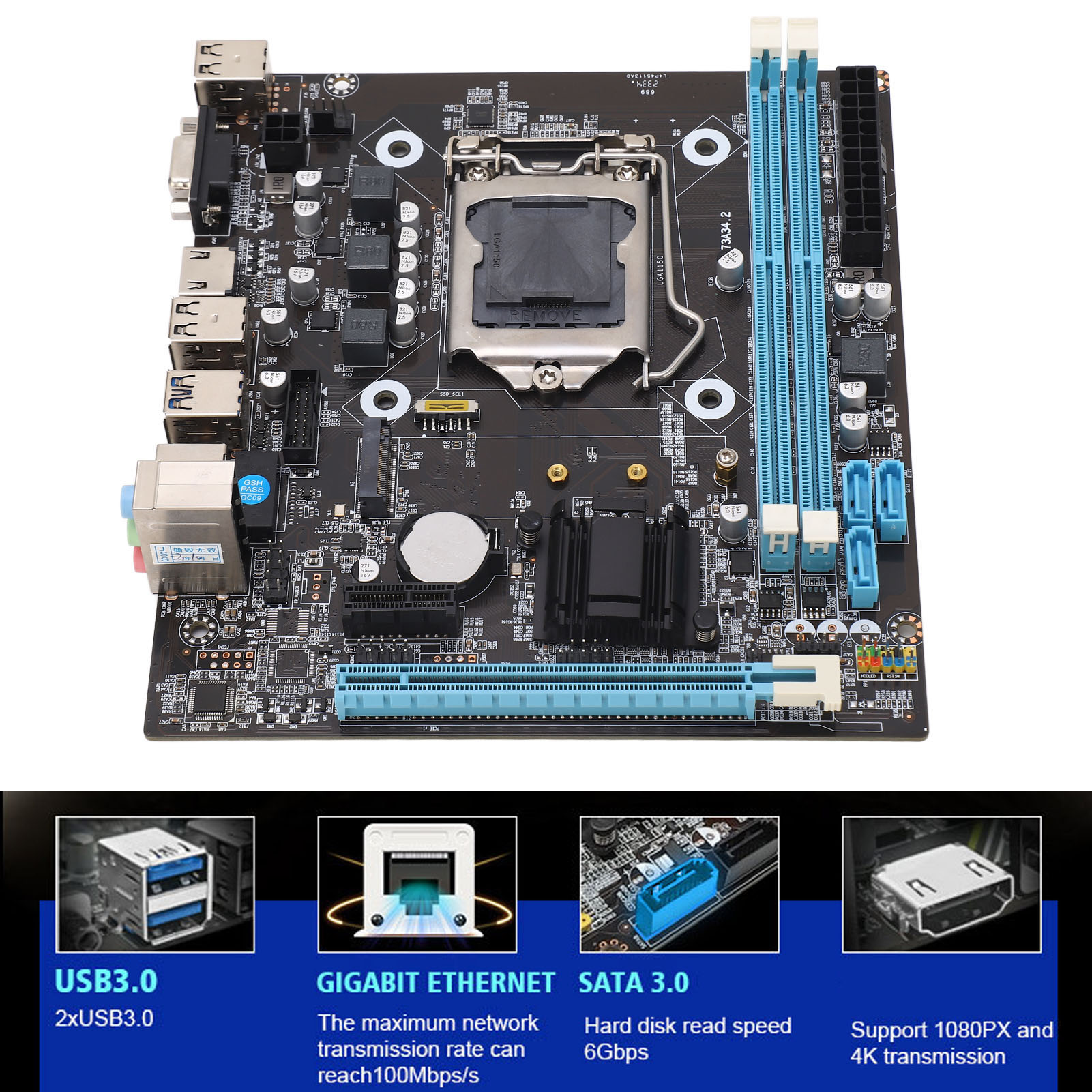 H81 Gaming Motherboard Dual Ch - Pc Gaming I3 ulasan dan harga