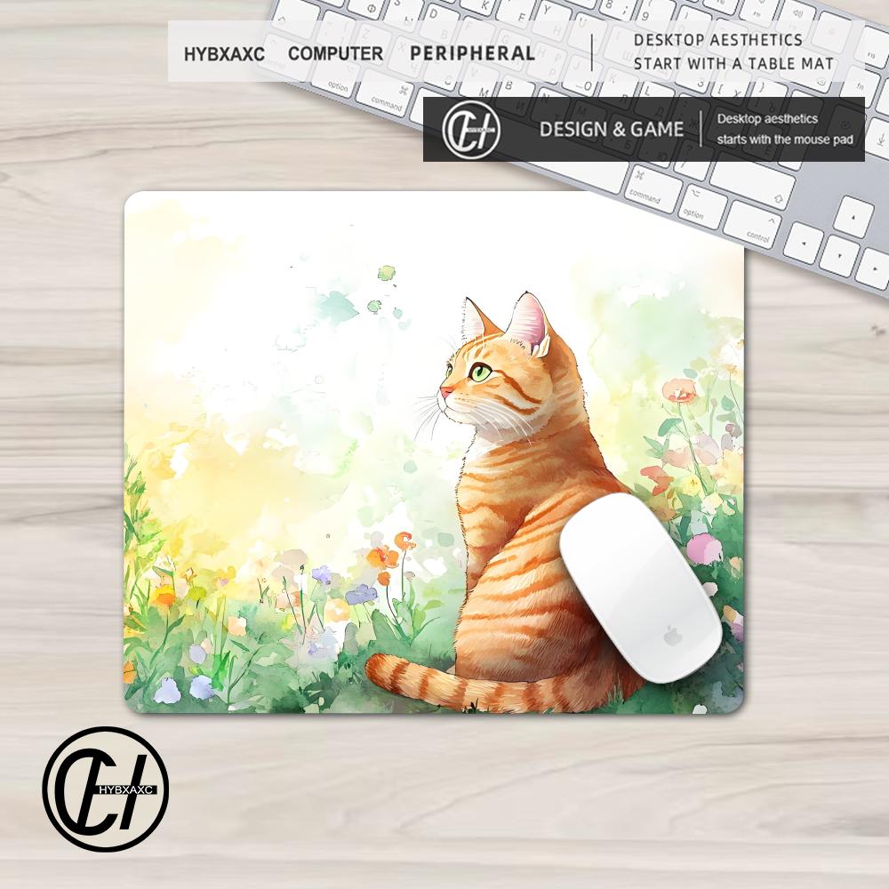 45x40CM Cute Orange Cat Creati - Pc Gaming Orange ulasan dan harga