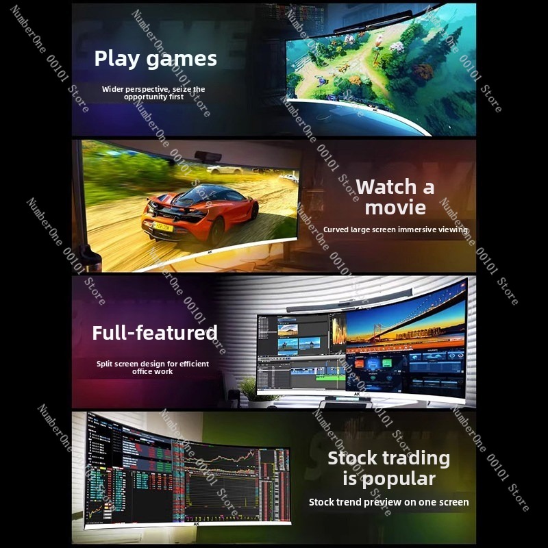 Computer Monitor 34 Inch 4K Ul - Pc Gaming Ultrawide Monitor ulasan dan harga